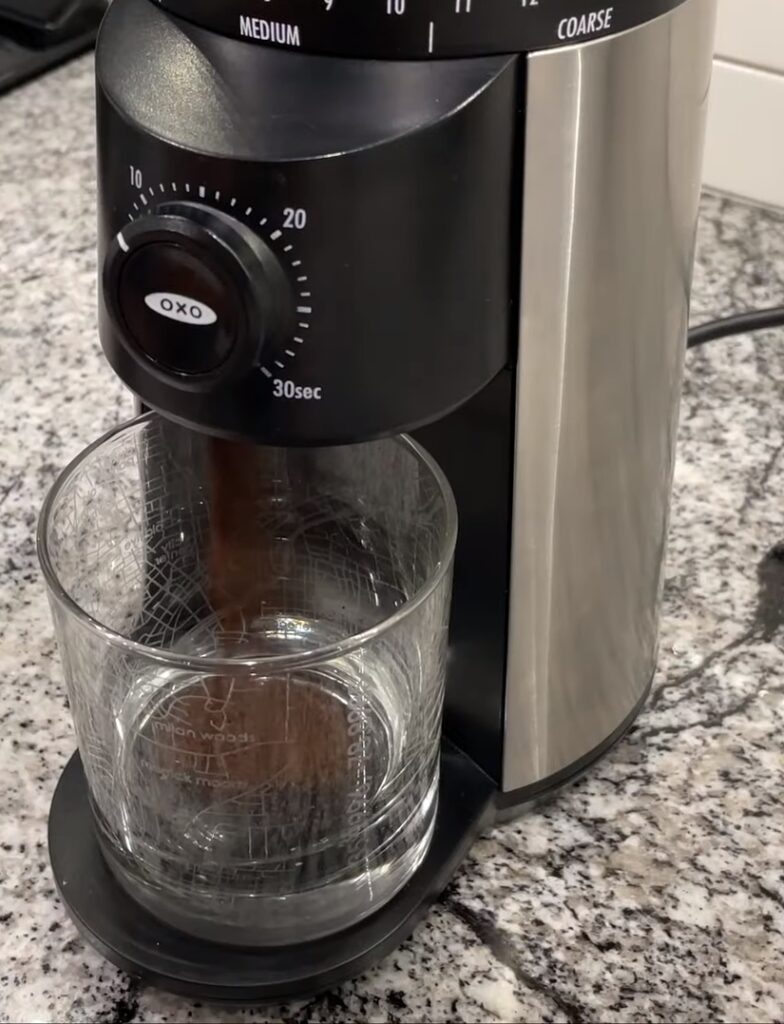 OXO Brew Conical Burr Coffee Grinder real time view