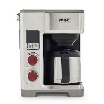 Wolf Gourmet Programmable Coffee Maker System with 10 Cup Thermal Carafe