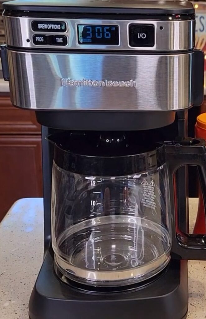 Hamilton Beach Programmable Coffee Maker, 12 Cups, Black (46310) real time view