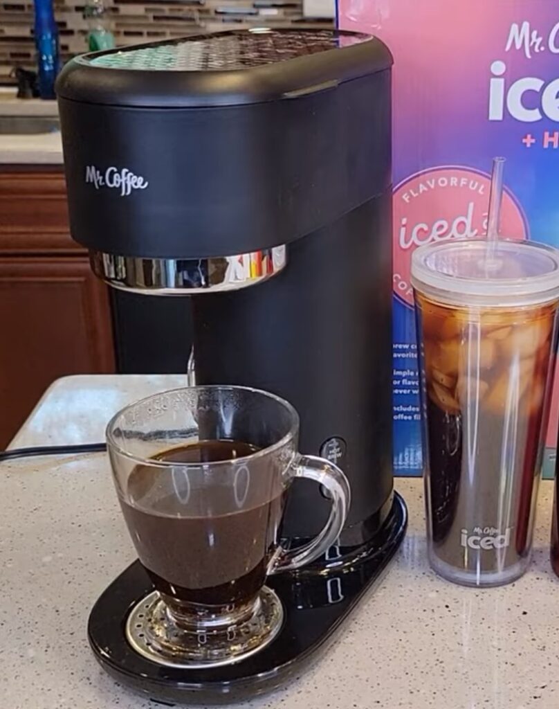 Mr. Coffee Iced + Hot Coffee maker real time view