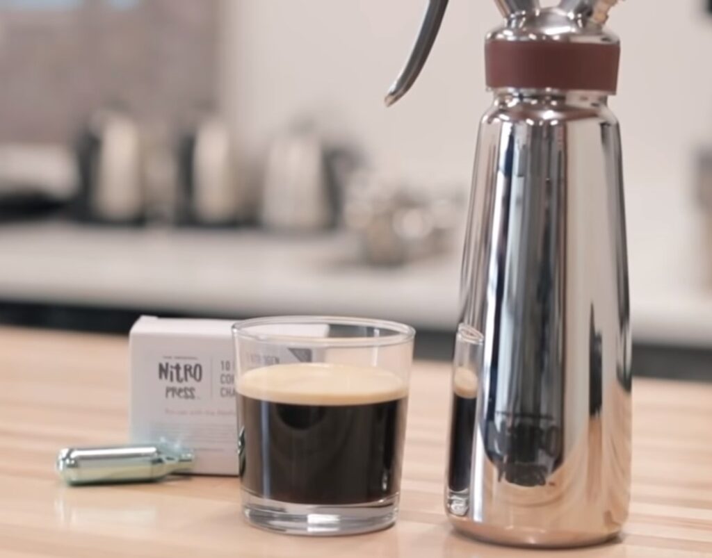 NitroPress Nitro Cold Brew Coffee Maker real time view